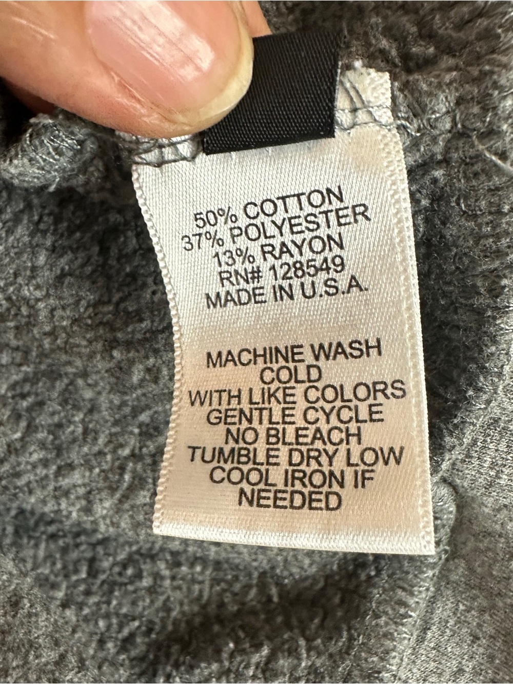 Aviator Nation Grey Zip Hoodie with Rainbow Stripe Lining and Sleeve - Picture 8 of 11